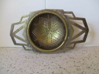 Vintage Art Deco Brass Tea Strainer,  Very Good Quality Strainer,  Ready To Use