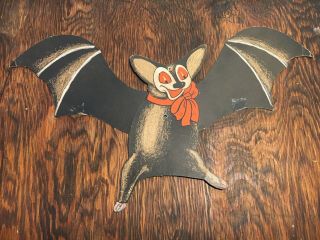 Vintage Halloween Die Cut Bat Decoration