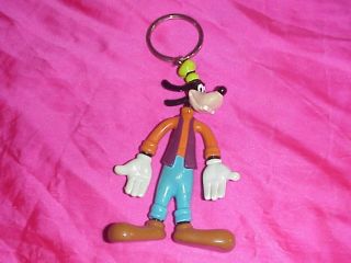Vintage 1993 Monogram Disney Goofy Bendable Figure Bendy Figural Key Chain Ring
