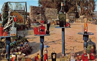 Santa Susana California Bottle Village Vintage Postcard K89873