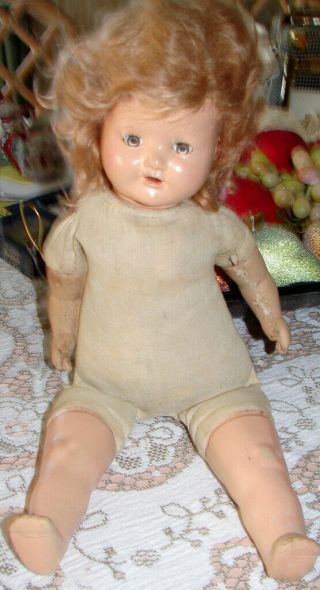 Vintage American Character Composition 18 " Doll