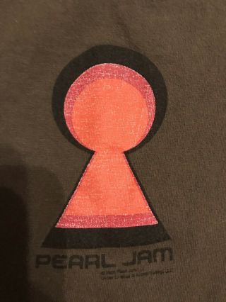 Pearl Jam Tour Ladies Tank Shirt Key Hole Vintage 2