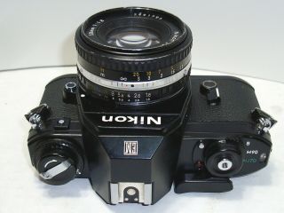 Vintage Nikon EM SLR 35mm Film Camera w/ Series E 50mm f/1.  8 Lens 5