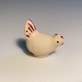 Shawnee Pottery Hen Chicken Figure Figurine Mini Miniature Vintage