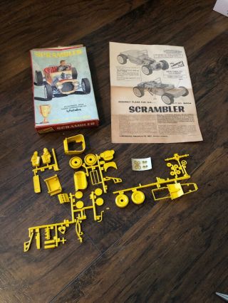 Vintage Lindberg Line Scrambler Model Kit Hot Rod Toy Model