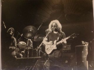 Jerry Garcia Grateful Dead Wolf Guitar Vintage Black And White Print