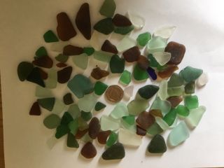 Sea Glass 200g Cornish Vintage Glass Crafts Jewellery Mosaic English Beach Find