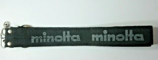 Vintage Minolta Black Neck Strap For Slr Camera