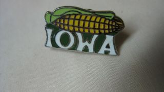 Vintage Metal Iowa Ear Of Corn Tie Pin Lapel Pin