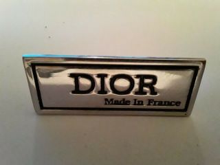 D I O R - Vintage Pin " Made In France " Rare Gift Metal Lapel - Pin