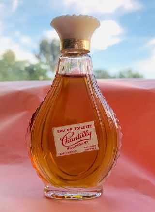 Vintage Houbigant Chantilly Eau De Toilette 1 Oz Perfume 1950 