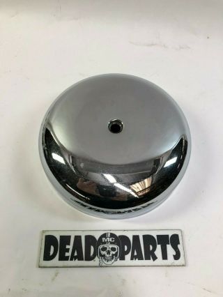 Harley Vintage 7” Round Chrome Air Cleaner Filter Cover