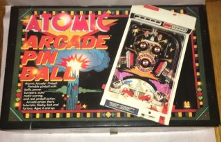 Vintage 1979 Electronic Atomic Arcade Pinball By Tomy - Table Top Pin Ball