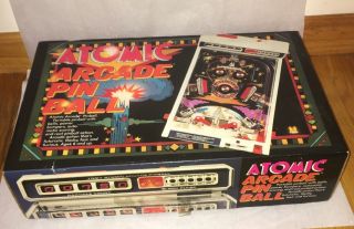 Vintage 1979 Electronic Atomic Arcade Pinball by Tomy - Table Top Pin Ball 2