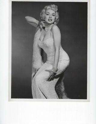 Vintage Black And White Photo Edith Adams As Marilyn Monroe 1950 