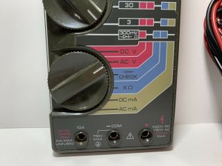 Radio Shack Micronta 22 - 185a Digital LCD 23 Range Multimeter With Leads 3