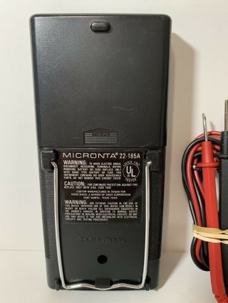 Radio Shack Micronta 22 - 185a Digital LCD 23 Range Multimeter With Leads 5
