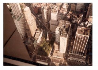 Vintage Photo Aerial View Of York City 1980 