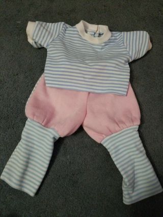 Cabbage Patch Kids Baby Doll Clothes Outfit Sweat Pants Striped Vintage Coleco