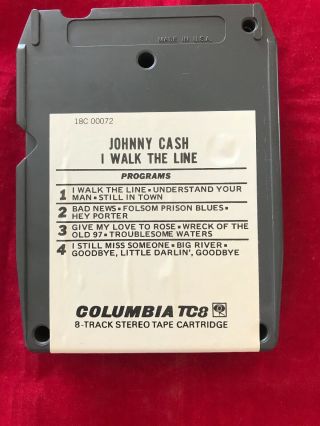 Johnny Cash I Walk The Line VINTAGE 8 TRACK TAPE 2