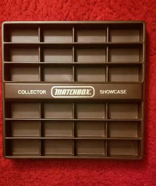 Matchbox Collector Showcase Display Box 1978 Vintage Plastic Brown