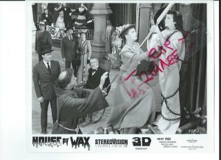 House Of Wax 3d Rr Orig Bw Vintage Still Photo Horror Museum Price Kirk Statues