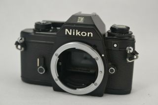 Nikon Em Camera Body Only 35mm Vintage Slr Parts Refurbish Estate