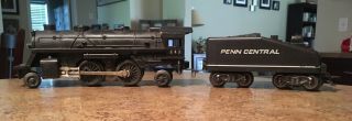 Vintage Lionel 242 Locomotive Engine & “PENN CENTRAL Coal Tender.  Railroad 3