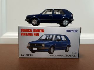 Tomytec Tomica Limited Vintage Lv - N71b Volkswagen GolfⅡ Cli