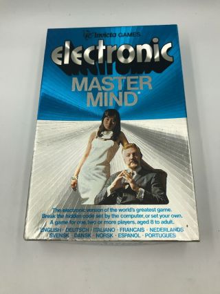 Vintage Invicta Handheld Electronic Master Mind Game 1979 And
