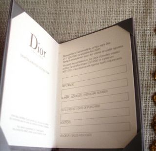Vintage Christian Dior Boutique Jewelry Booklet / Papers  Collectors