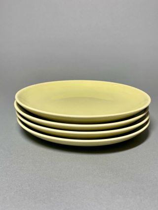 Vintage Russel Wright Chartreuse 6 1/2 " Dessert Bread Plate Set Of 4
