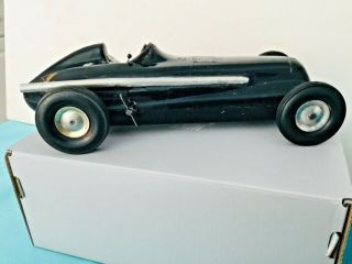 Vintage Rite Spot Black Plastic Wind Up Race Car 4