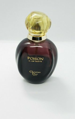 Vintage Poison Christian Dior 1.  7 Oz Eau De Toilette Women 