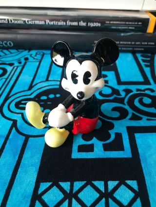 Mickey Mouse Ceramic Japan Sitting Figurine Vintage Retro Cartoon