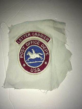 Vintage USPS US Mail Postal Service Post Office Letter Carrier Patch 1965 - 1970 3