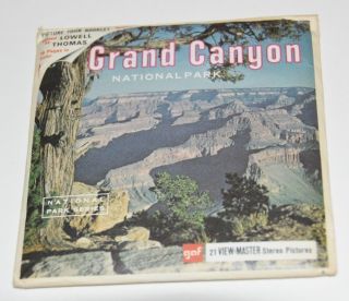 Vintage Grand Canyon National Park View - Master Reels A361 Sawyers Gaf Color Old