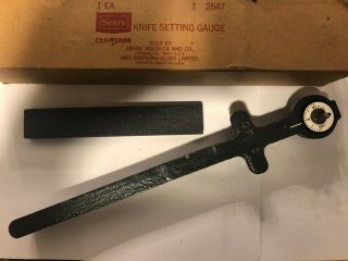 Vintage Craftsman Knife Setting Gauge No.  9 - 2647 Box Sears