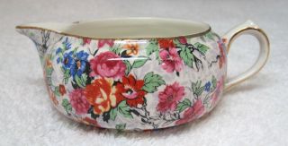 Vintage Chintz Lord Nelson Marina Creamer For Stacking Teapot In Great Shape Shp