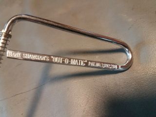 Vintage Hank Shawhan’s “ Out - O - Matic “ Fish Hook Remover Watreford Wisco 3