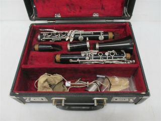 Bundy Mazzeo Model Vintage Clarinet Sn 509786 W/ Mp & Case