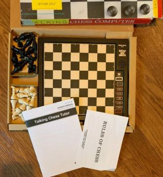 Vintage Radio Shack Talking Chess Computer Game Tutor 60 - 2255 S 3
