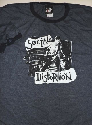 Social Distortion T Shirt Vtg Ringer Xl It Wasn 
