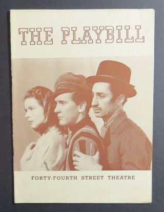 Vintage Playbill For Liliom 44th St Theatre Ingrid Bergman Burgess Meredith 1940