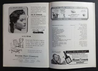 Vintage Playbill for Liliom 44th St Theatre Ingrid Bergman Burgess Meredith 1940 5