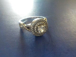 Wonderful Vintage Signed Cn Sterling Silver Ring Size 6