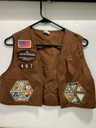 Vintage Brownies Vest Girl Scouts Of America