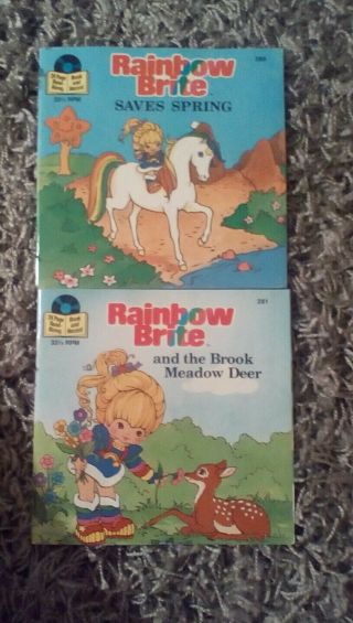 Vintage Rainbow Bright Record And Book 33 1/2 Rpm Children 