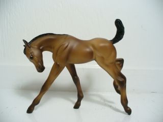 Vintage Breyer Reeves Plastic Horse Long Legged Brown Foal