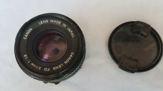 Canon Lens Fd 50mm 1:1.  8 Vintage